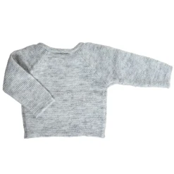 Tricot en laine mélangée gris 1-2 ans