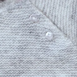 Tricot en laine mélangée gris 1-2 ans