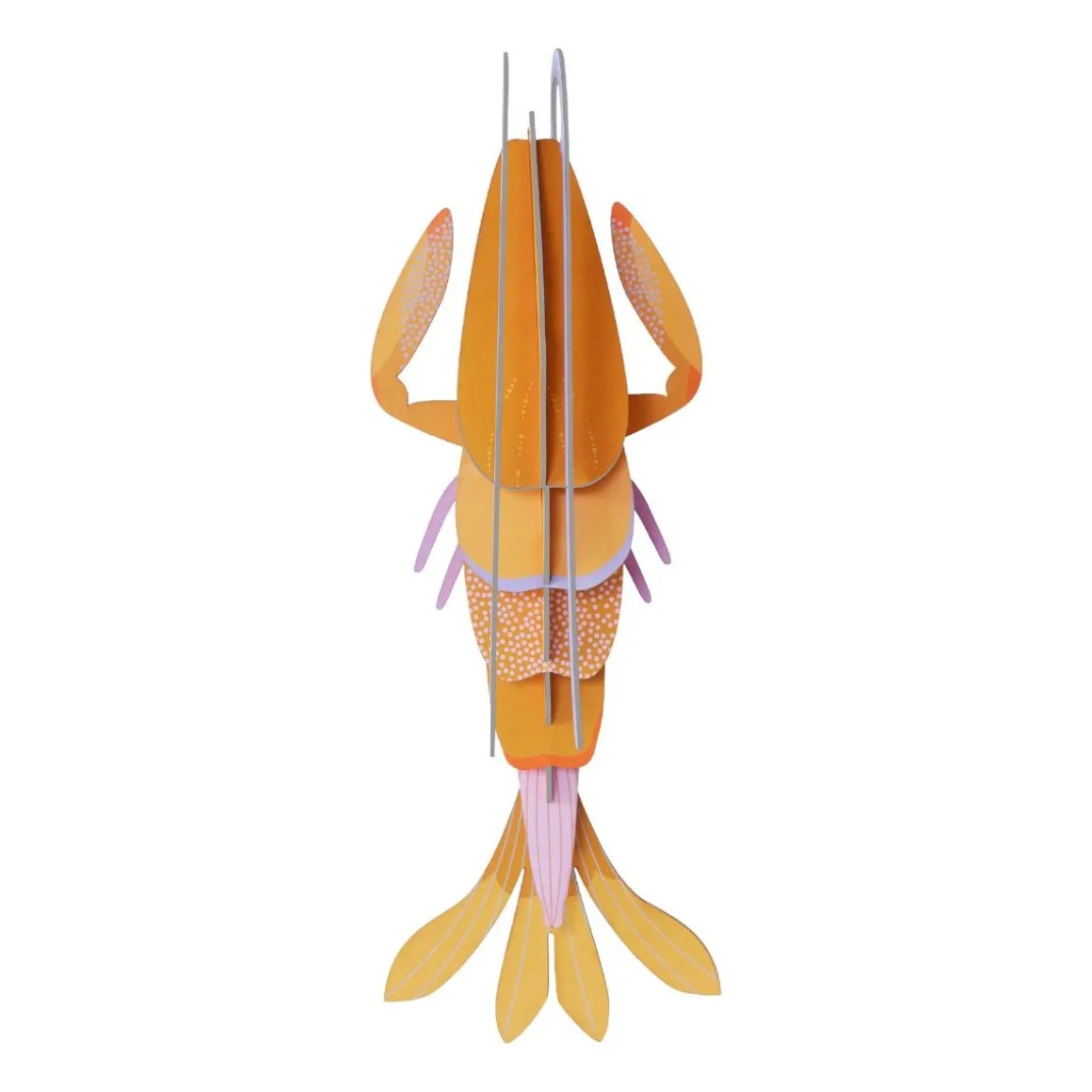 Trophée mural à assembler langoustine ambrée