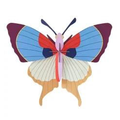Trophée papillon à franges prune
