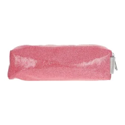 Trousse corail et rose à paillettes