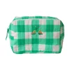 Trousse de toilette à carreaux verts - Les Inséparables