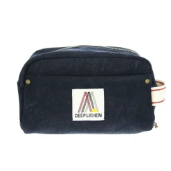Trousse de toilette en toile bleu marine