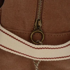 Trousse de toilette en toile marron