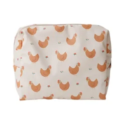Trousse de toilette poules - La petite poule rousse