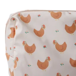 Trousse de toilette poules - La petite poule rousse