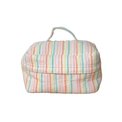 Trousse de toilette vanity rayé multicolore - Miaou