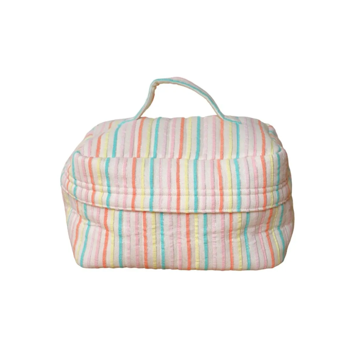 Trousse de toilette vanity rayé multicolore - Miaou