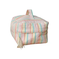 Trousse de toilette vanity rayé multicolore - Miaou