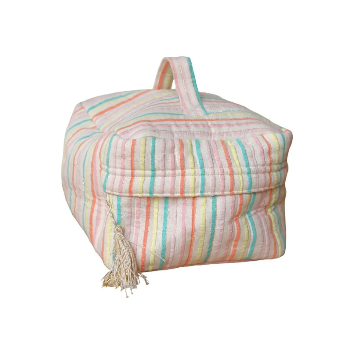 Trousse de toilette vanity rayé multicolore - Miaou