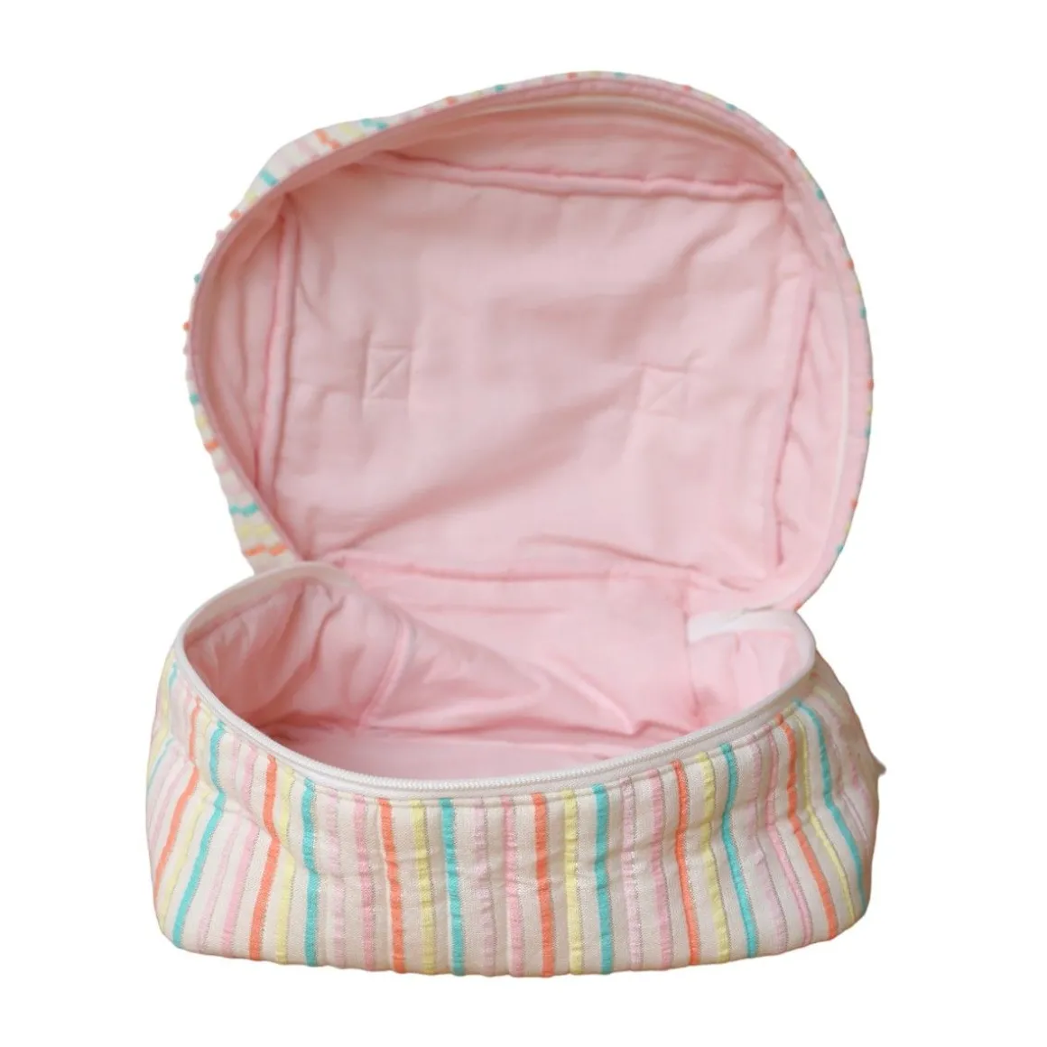 Trousse de toilette vanity rayé multicolore - Miaou