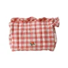 Trousse de toilette vichy - La petite poule rousse