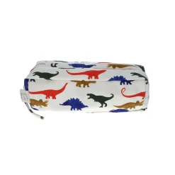 Trousse double zip - dinosaures