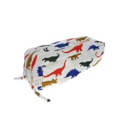 Trousse double zip - dinosaures