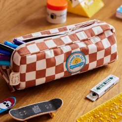 Trousse double zip damier - Skate park
