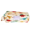 Trousse double zip dinosaures