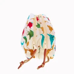 Trousse double zip dinosaures