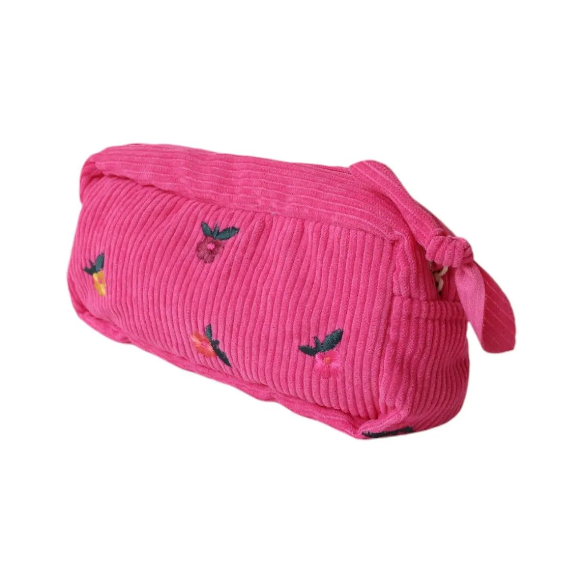 Trousse en velours rose - La vie en rose
