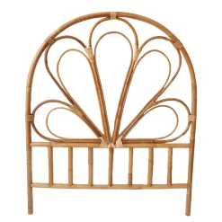 Tête de lit rotin enfant fleur