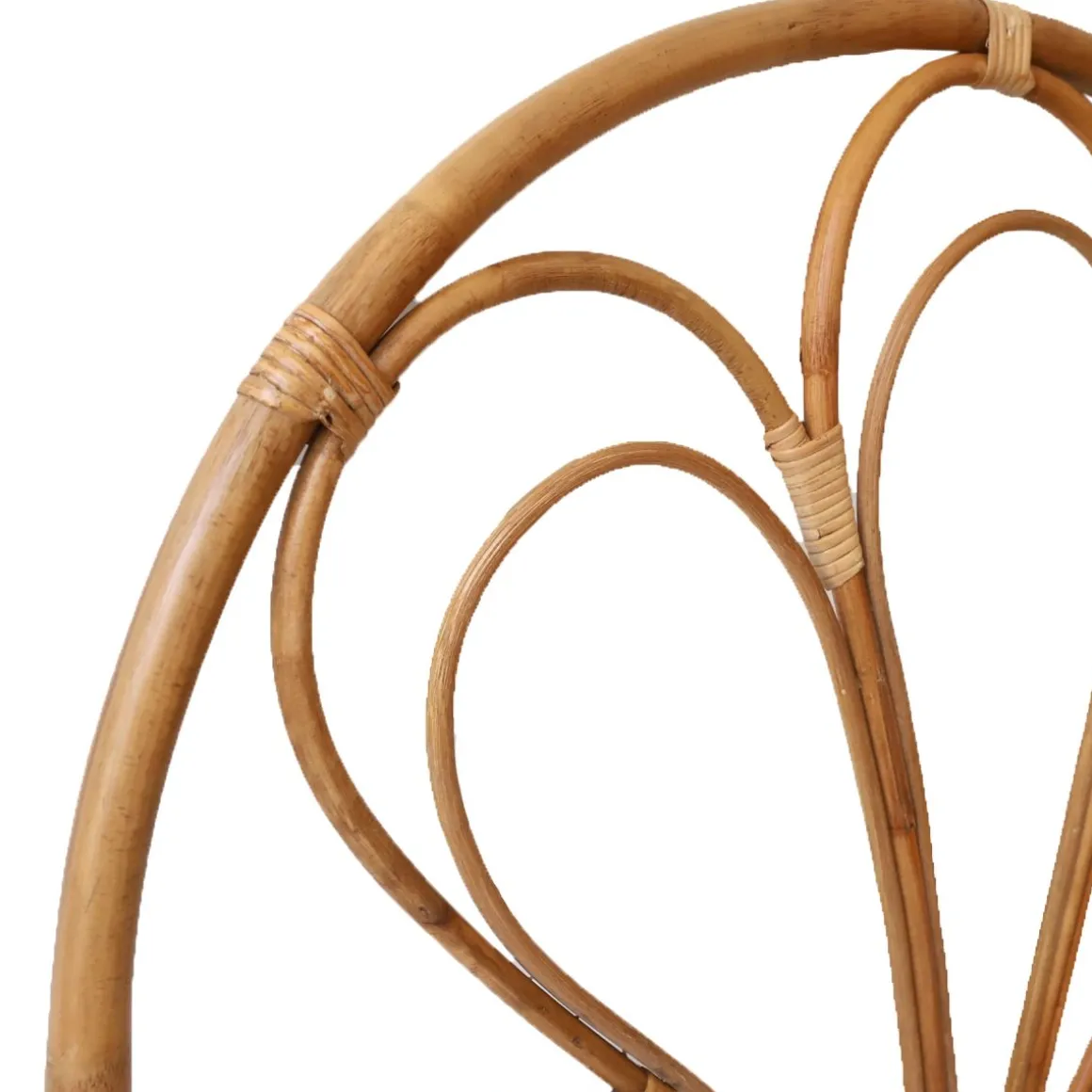 Tête de lit rotin enfant fleur