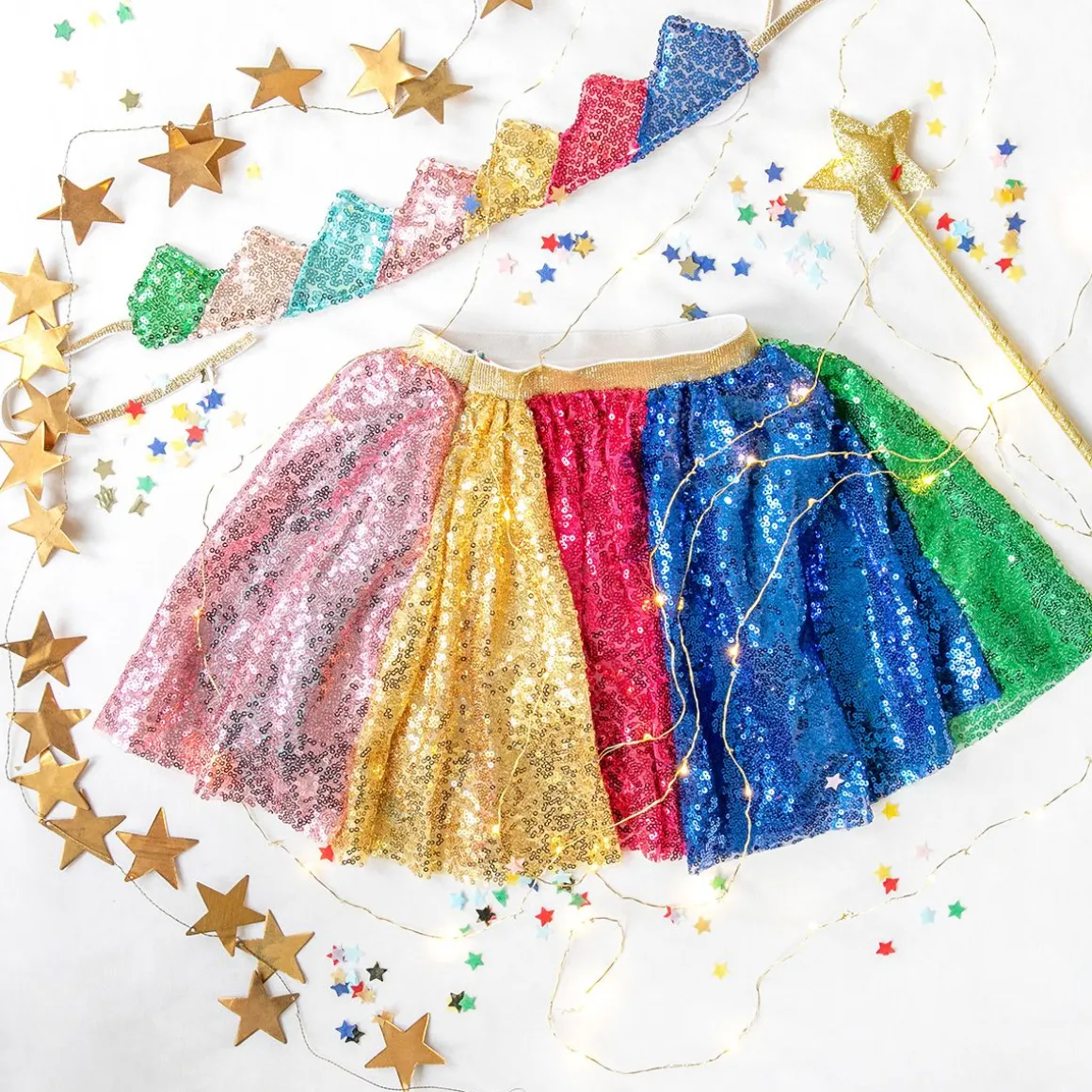 Tutu sequins multicolores