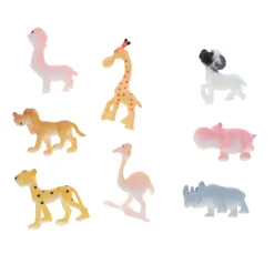 Œuf rose contenant 12 animaux
