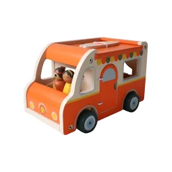 Van camping car rétro jouet en bois