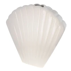 Vase coquillage céramique blanc