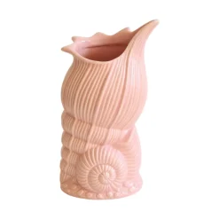 Vase coquillage rose en céramique - Dolphin Queen