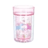 Verre à paillettes rose licornes