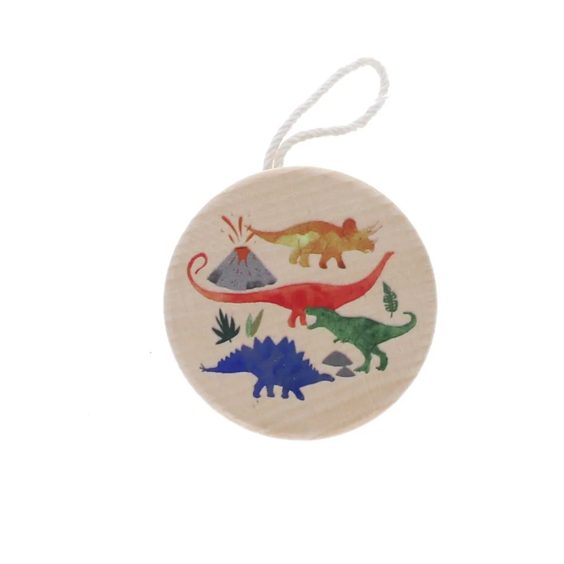 Yoyo en bois dinosaures